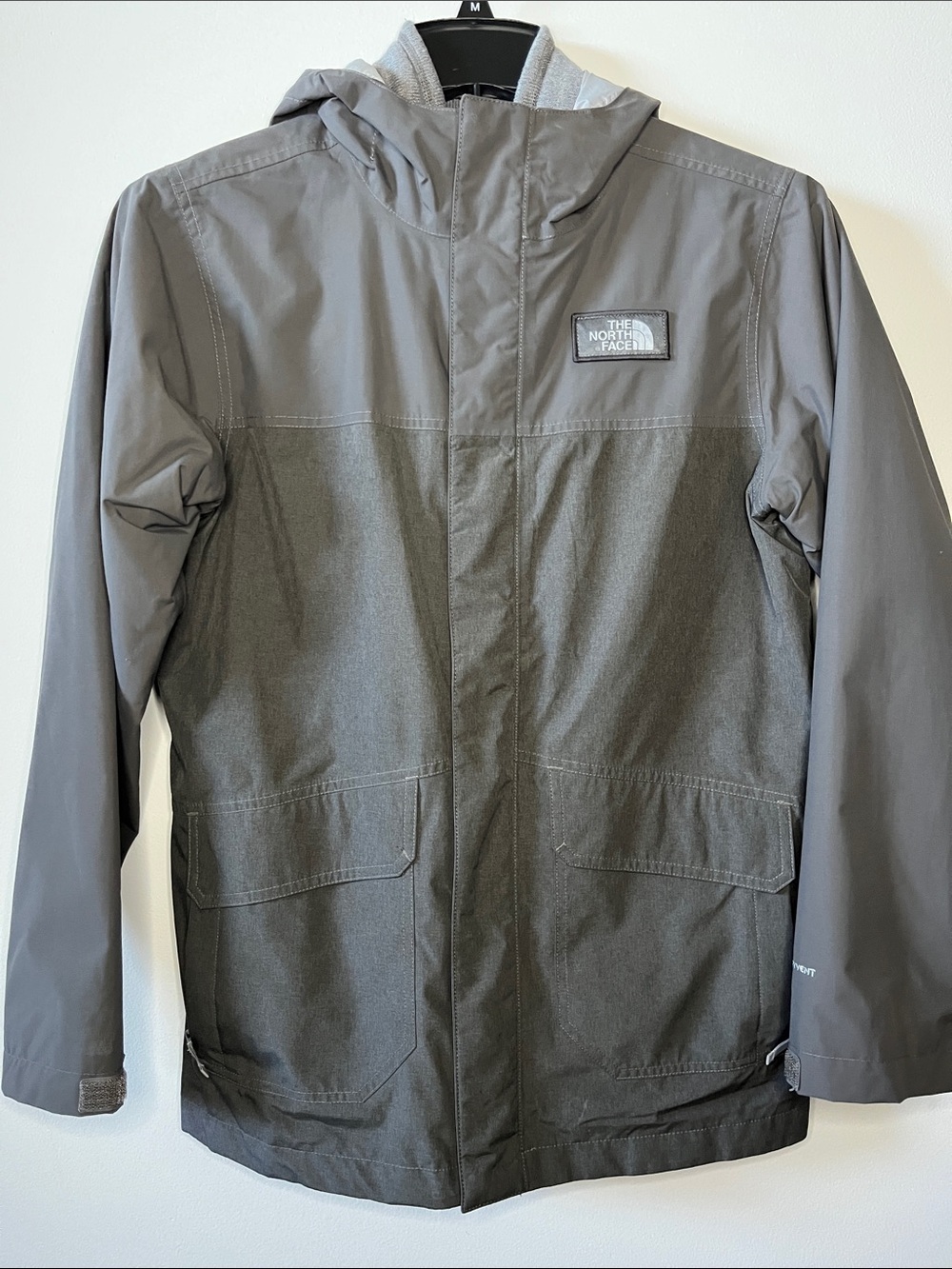 The North Face Boys Gray Hooded Triclimate Winter Jacket